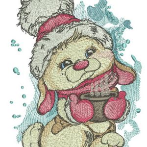 Cocoa for bunny embroidery design