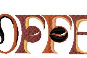 Coffee 5 embroidery design