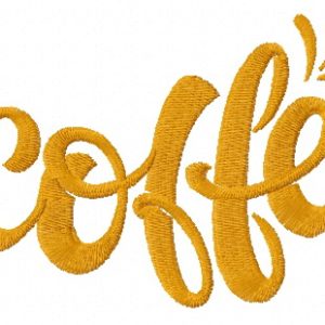 Coffee 7 embroidery design