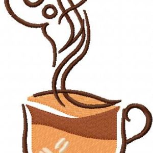 Coffee symbol 12 embroidery design