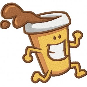 Coffee to go 2 embroidery design