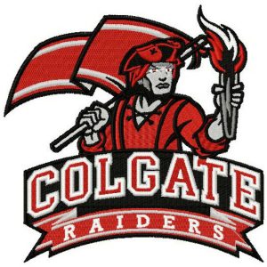 Colgate Raiders logo embroidery design