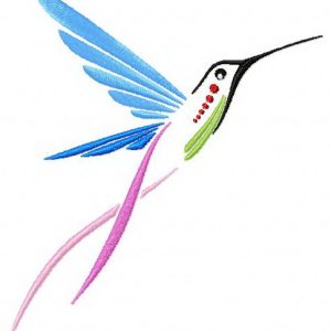 Colibri embroidery design