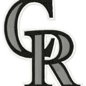Colorado Rockies cap insignia embroidery design