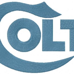 Colt logo embroidery design