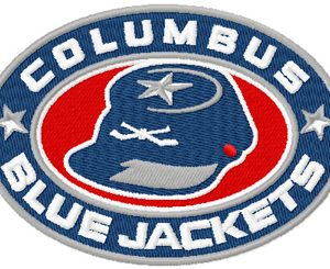 Columbus Blue Jackets logo embroidery design