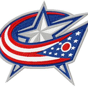 Columbus Blue Jackets primary logo embroidery design