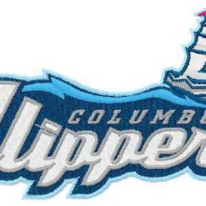 Columbus Clippers logo 2 embroidery design