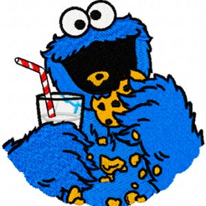 Cookie Monster  embroidery design