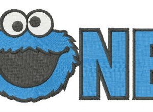 Cookie Monster NE embroidery design