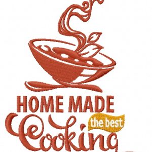 Cooking 2 embroidery design