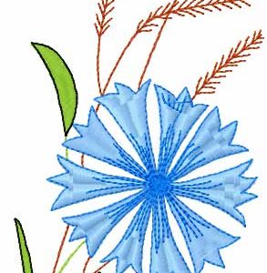 Cornflower 2 embroidery design