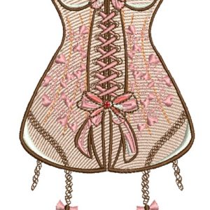 Corset embroidery design
