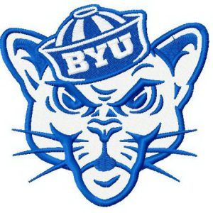 Cosmo the Cougar embroidery design