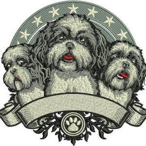 Coton De Tulear embroidery design