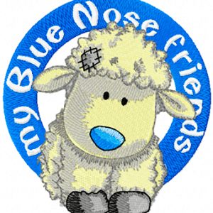 Cottonsocks badge embroidery design