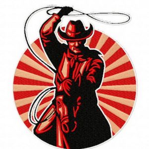 Cowboy 4 embroidery design