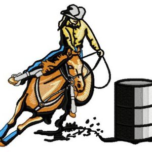 Cowboy embroidery design