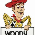 Sheriff Woody Pride embroidery design