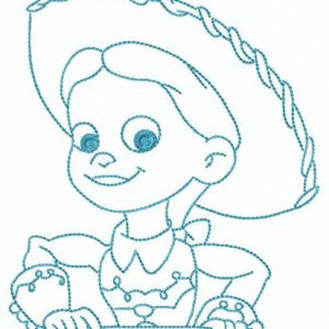 Cowgirl from Toy Story embroidery design