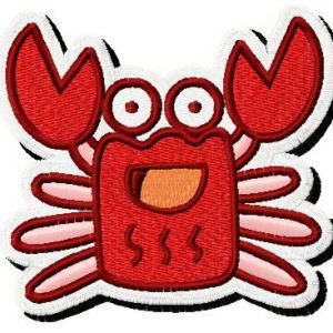 Сrab embroidery design