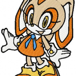 Cream the Rabbit embroidery design