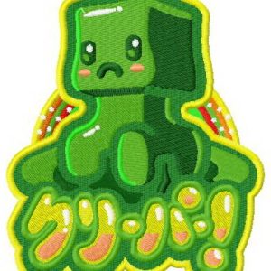 Creeper 2 embroidery design
