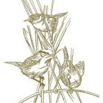 Crests embroidery design