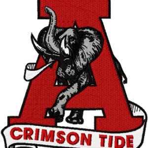 Alabama University Crimson Tide logo 4 embroidery design