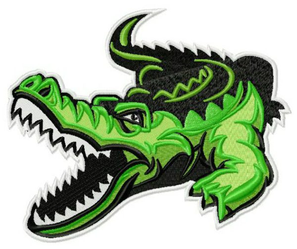 Crocodile 4 embroidery design