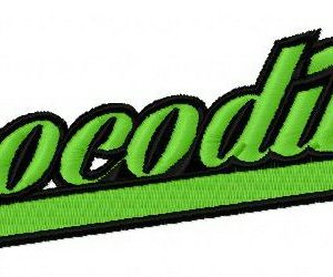 Crocodiles baseball logo 2 embroidery design