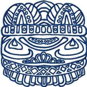 Crown  embroidery design