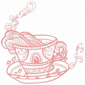 Cup with inspiration 2 embroidery design