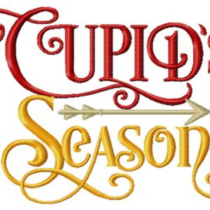 Cupid's season embroidery design