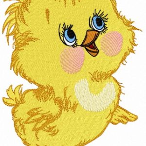Curious chicken  3 embroidery design