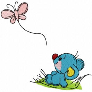 Curious mouse 3 embroidery design