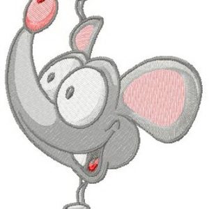 Curious mouse embroidery design