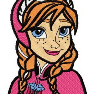 Cute Anna embroidery design