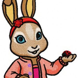 Cute bunny 2 embroidery design