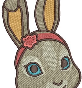 Cute bunny 3 embroidery design