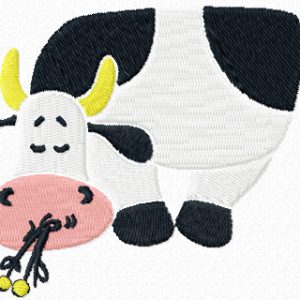 Cute Cow embroidery design