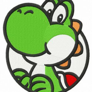 Cute dinosaur Yoshi embroidery design