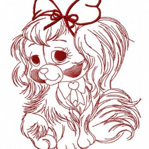 Cute English Cocker Spaniel 3 embroidery design