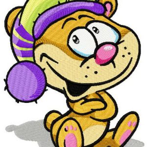 Cute hamster embroidery design
