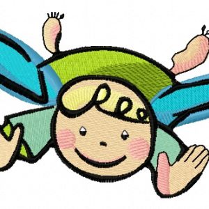 Cute little fairy 12 embroidery design