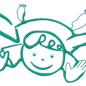 Cute little fairy 13 embroidery design