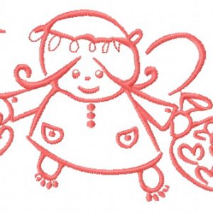 Cute little fairy 2 embroidery design