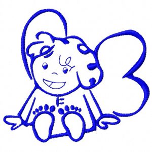 Cute little fairy 6 embroidery design
