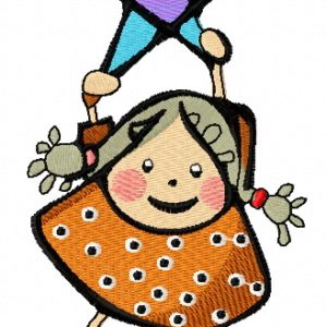 Cute little fairy 8 embroidery design