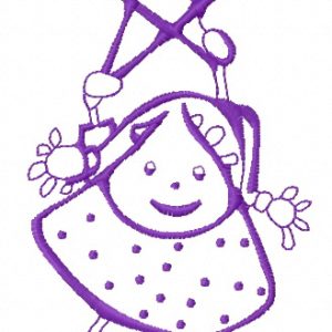 Cute little fairy 9 embroidery design